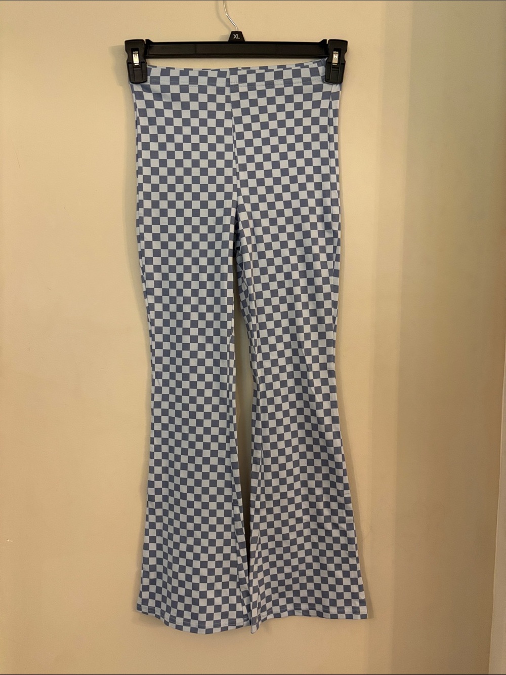 Old Navy Blue and White Checkerboard Top